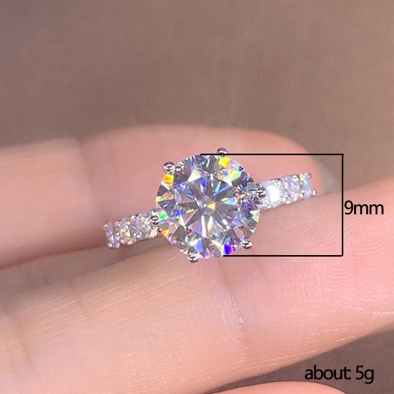 P5QA23J  Popular Moissanite Jewelry Wedding Diamond Ring