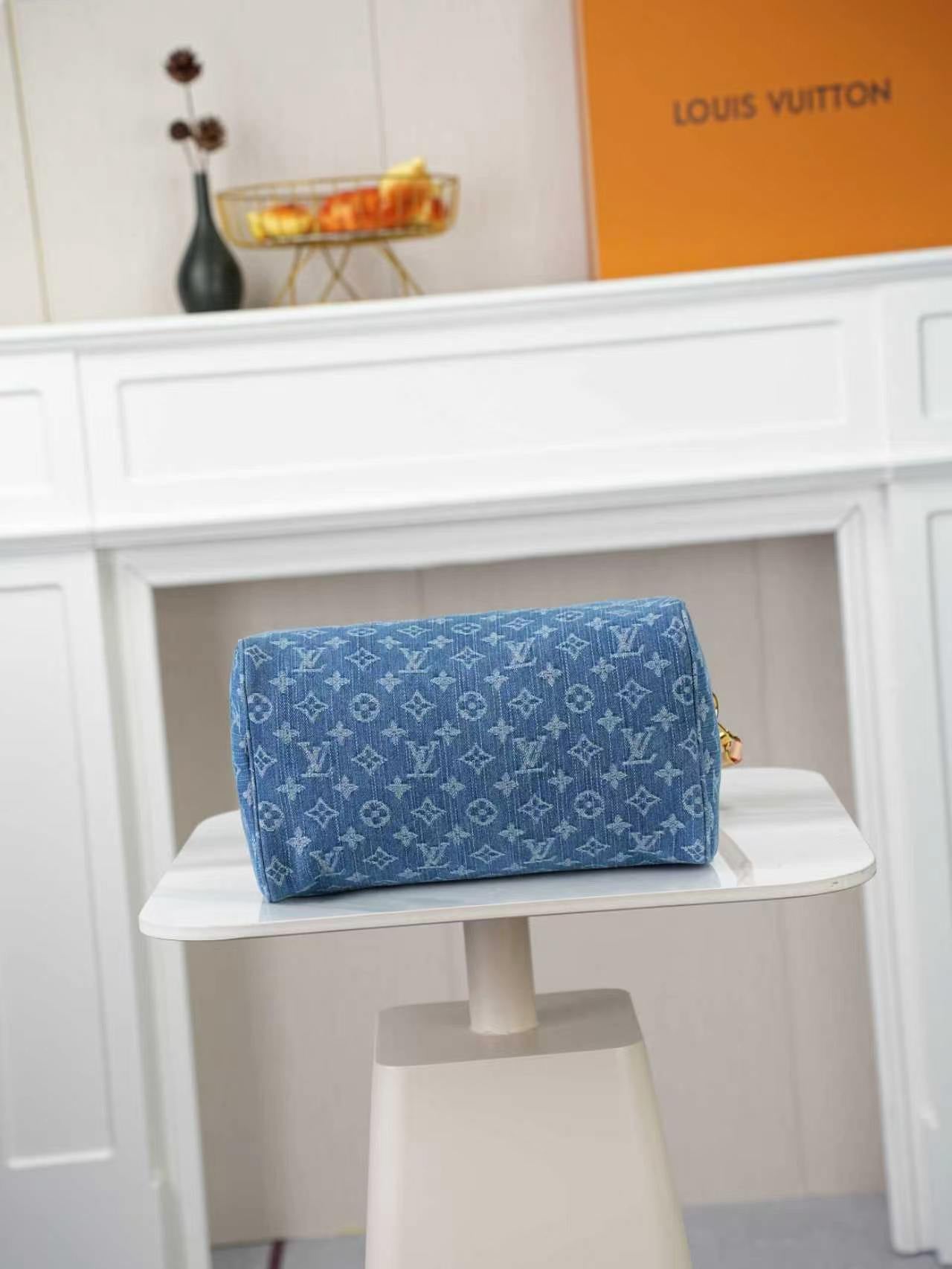146RE1B Popular denim cloth luggage bag