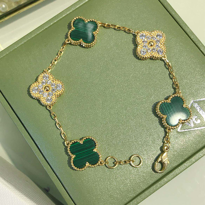 5XVA179K  Popular bracelets 5 flowers normal size1.5cm flower
