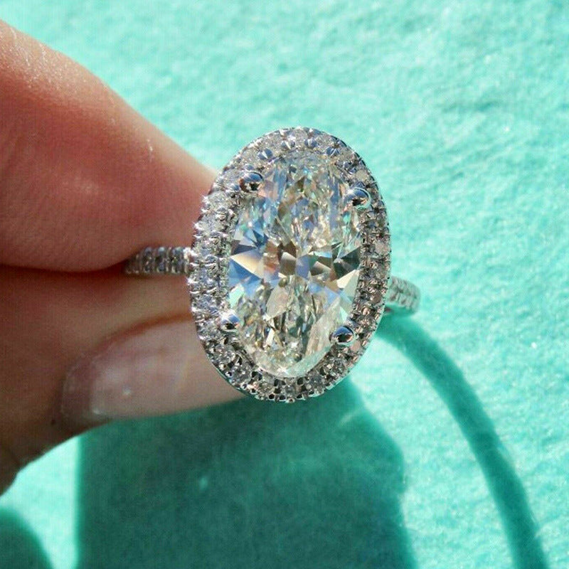 P5QA36J  Popular Moissanite Jewelry Wedding Diamond Ring