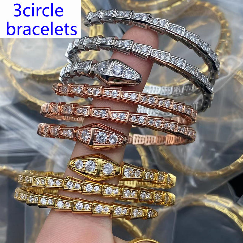 1XI58K  Popular 3circle rings earrings Bracelets Necklaces