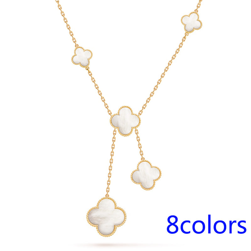 5XVA182K Popular 6 flowers necklaces