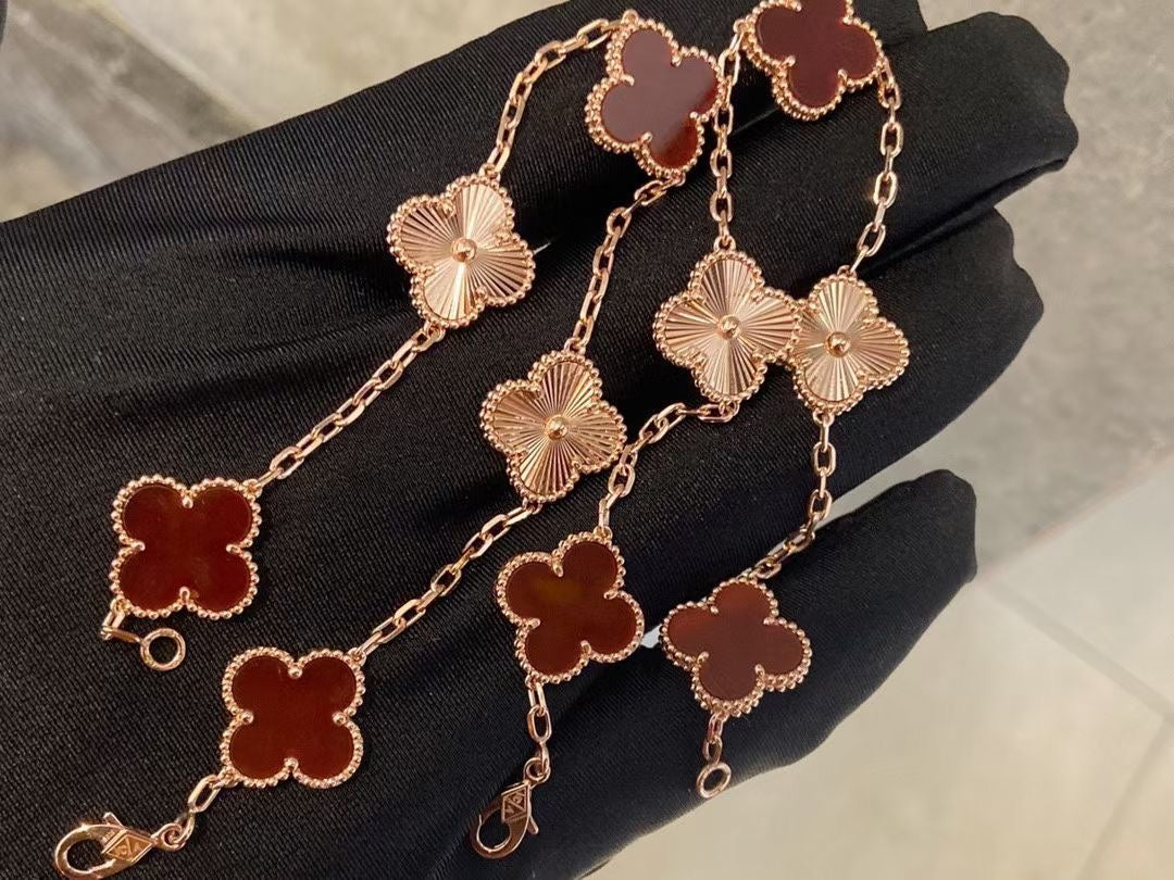 5XVA190K  Popular  6 flowers bracelets+2 flowers earrings