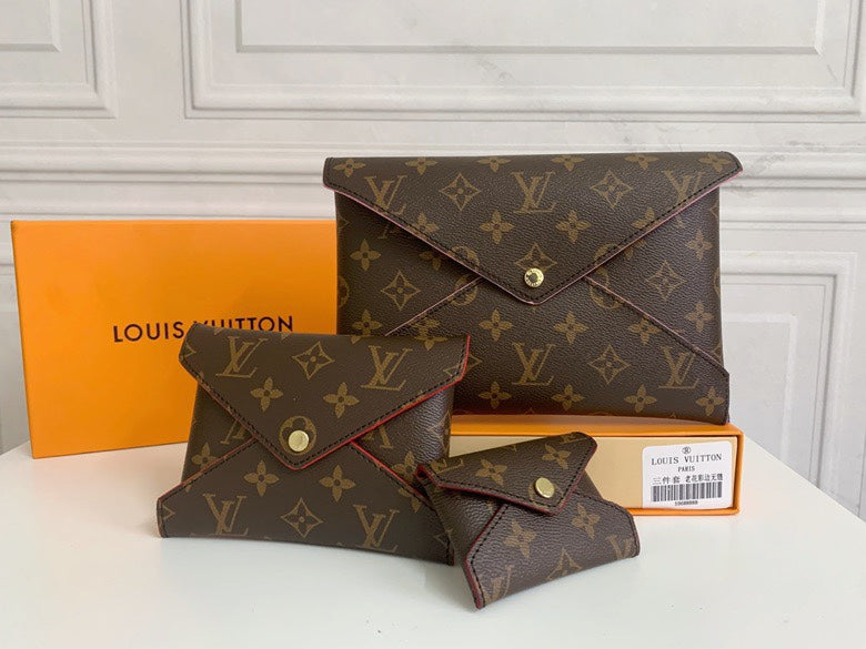 146PE28B Popular leather bag（three-piece）