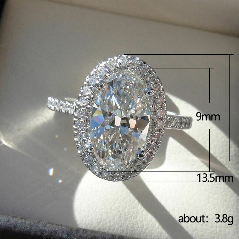 P5QA36J  Popular Moissanite Jewelry Wedding Diamond Ring
