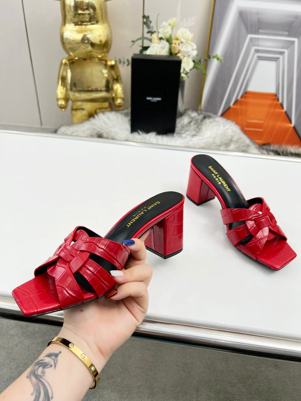 285ZSL35Z  Popular leather High heels(Heel height 6.5CM)