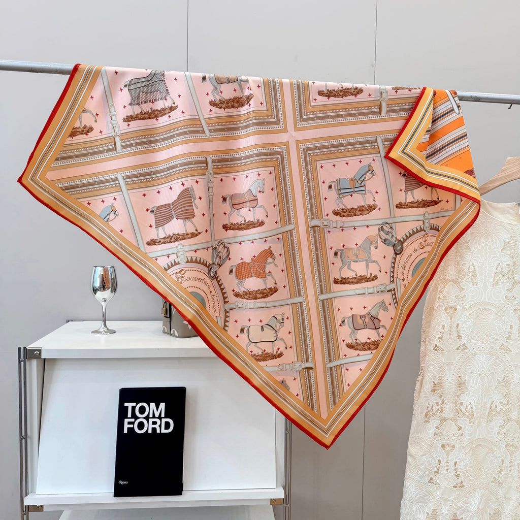 136NH4W Popular Silk Scarve