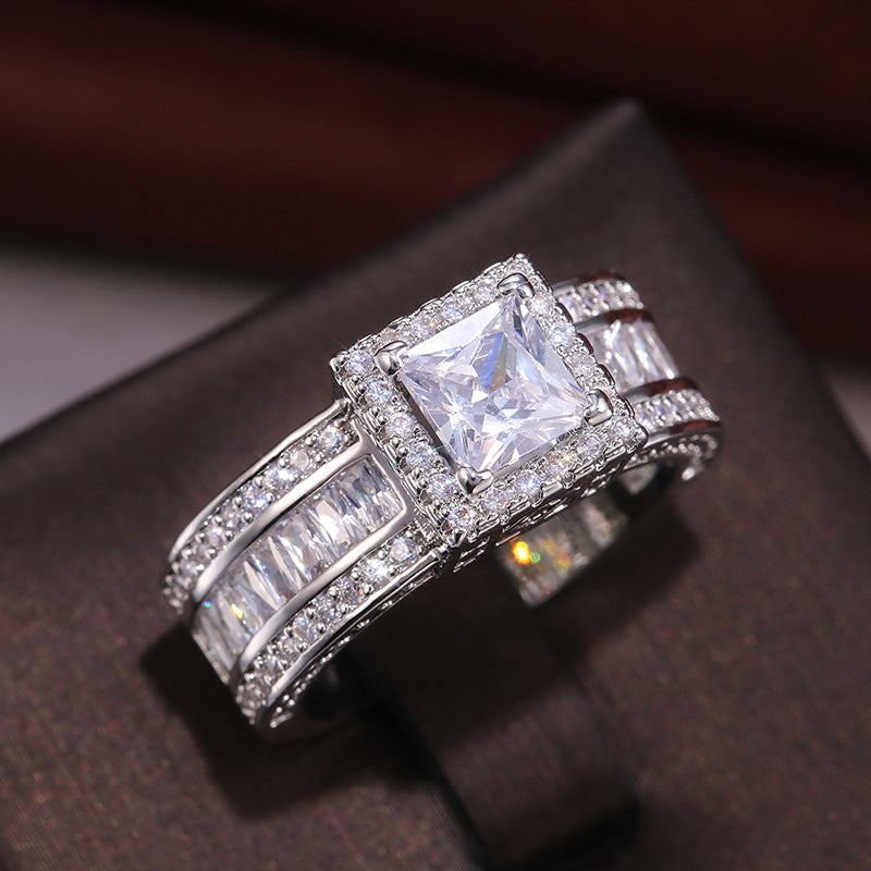 P5QA27J  Popular Moissanite Jewelry Wedding Diamond Ring