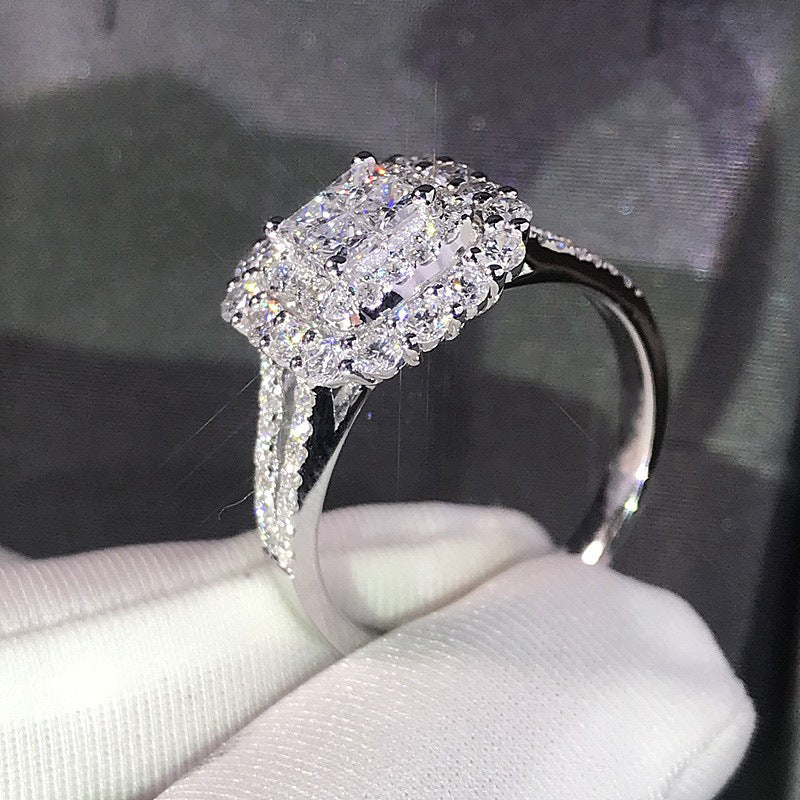 P5QA24J  Popular Moissanite Jewelry Wedding Diamond Ring