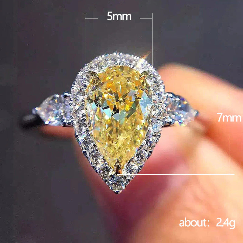 P5QA40J  Popular Moissanite Jewelry Wedding Diamond Ring