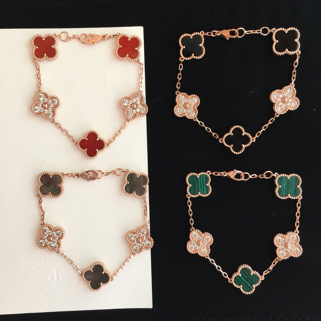 5XVA179K  Popular bracelets 5 flowers normal size1.5cm flower