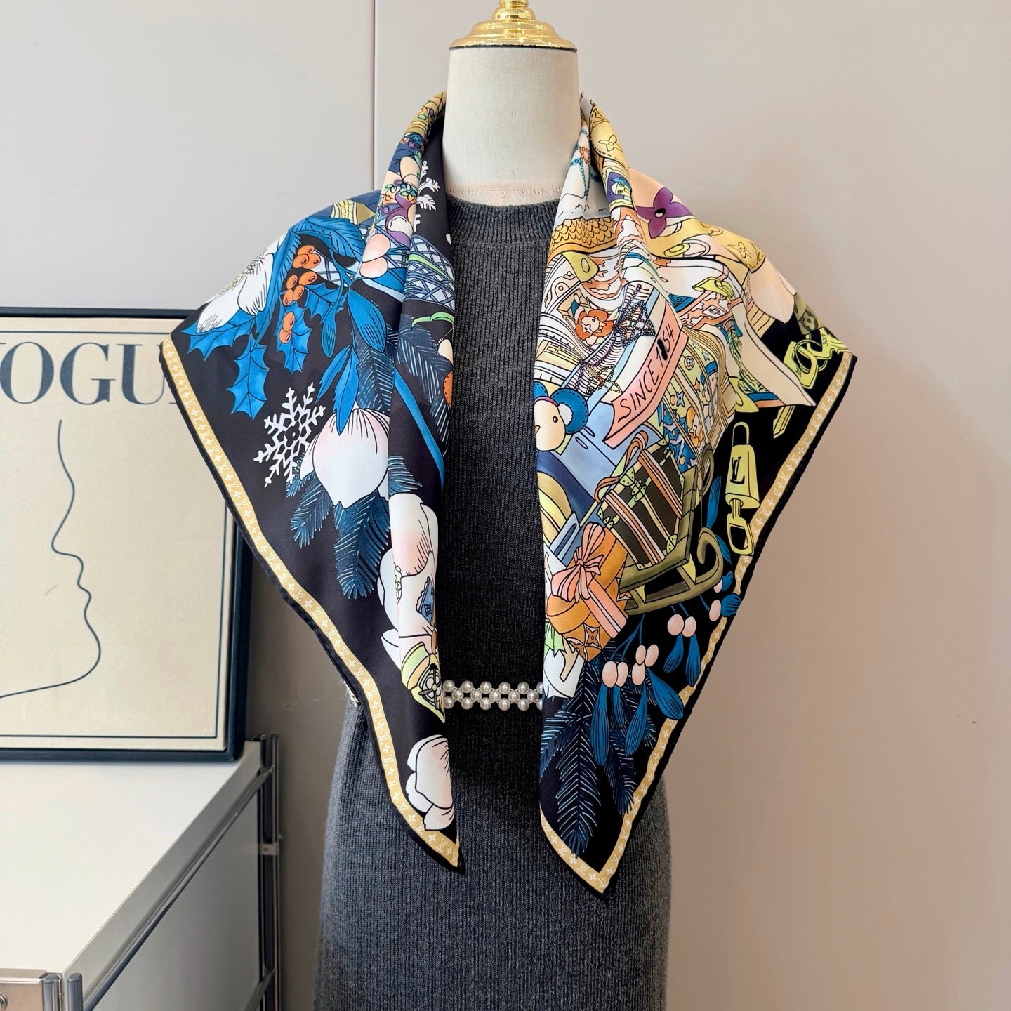 136NE6W Popular Silk Scarve