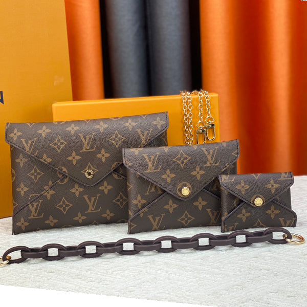 146PE26B Popular leather bag（three-piece）