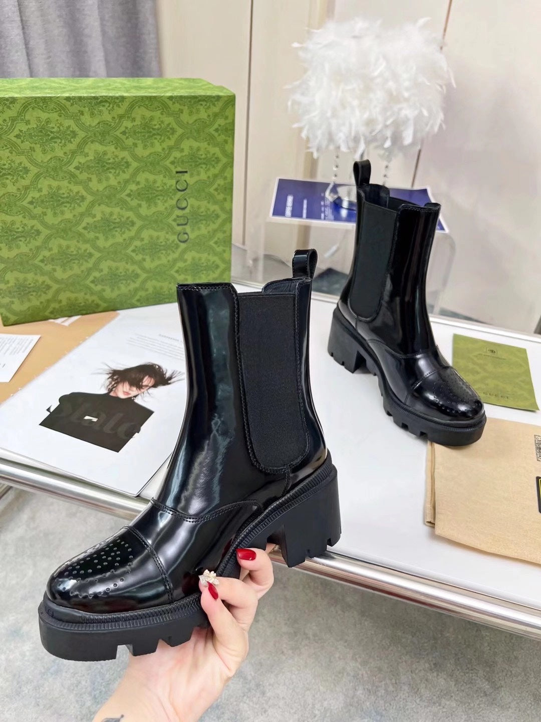 2XB198Z Popular leather boot (top layer leather lining)