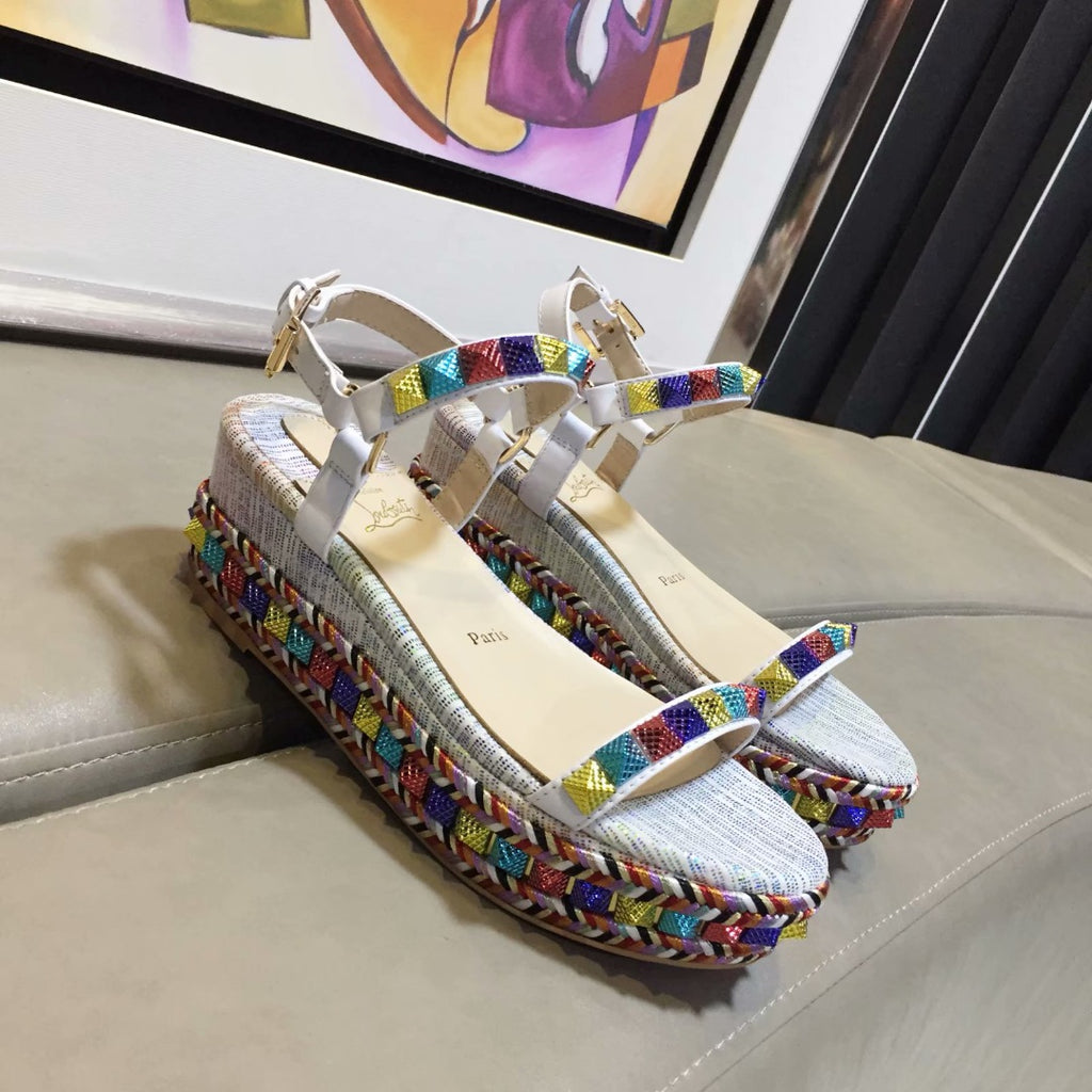 J4A55Z Popular leather High heels 6cm