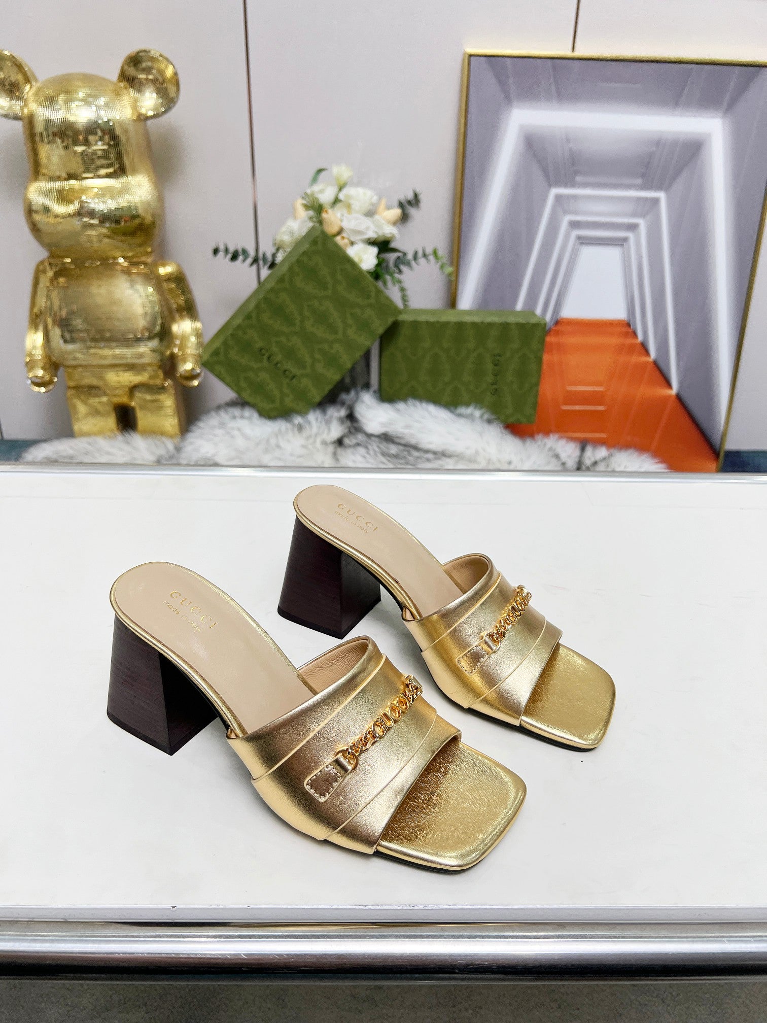 275NB11Z  Popular leather High heels