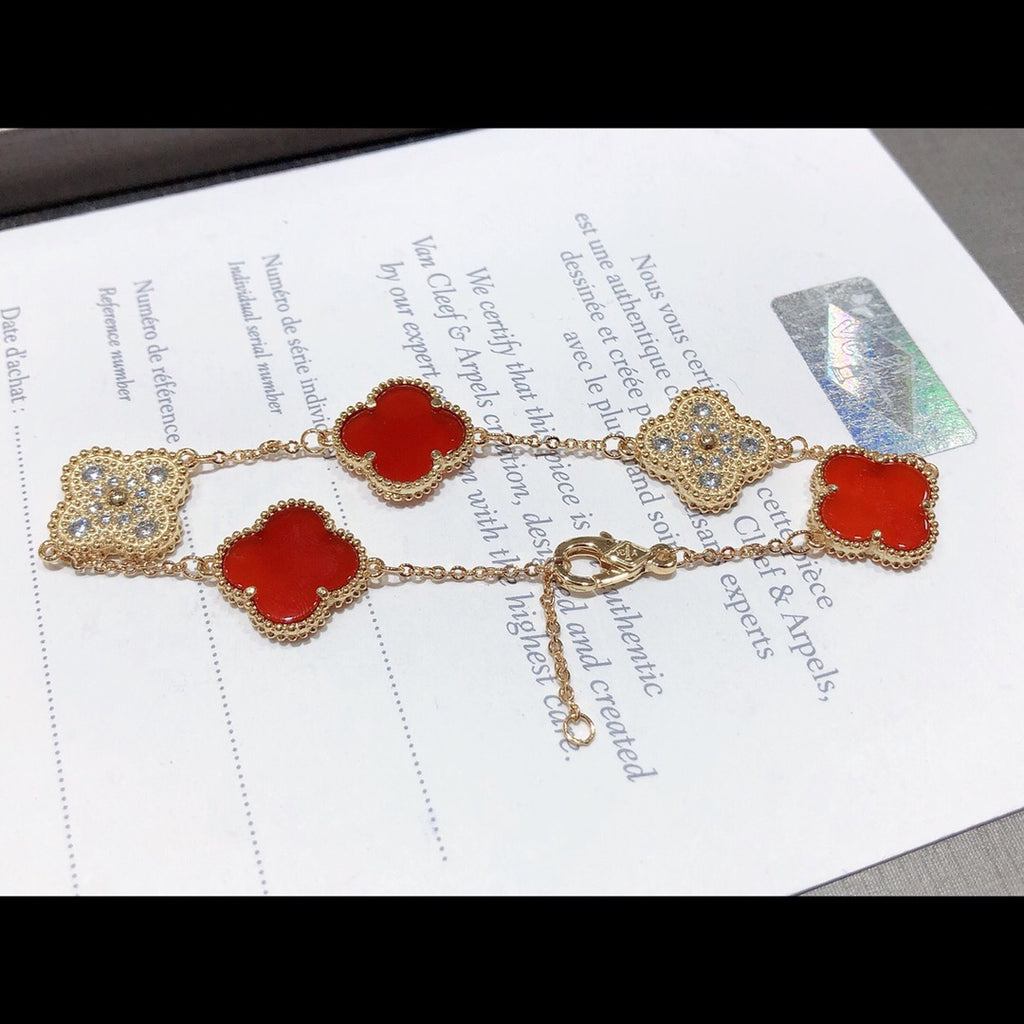 5XVA179K  Popular bracelets 5 flowers normal size1.5cm flower