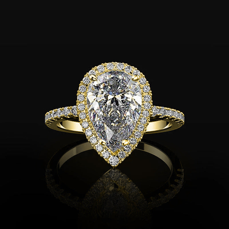 P5QA1J Popular Moissanite Jewelry Wedding Diamond Ring