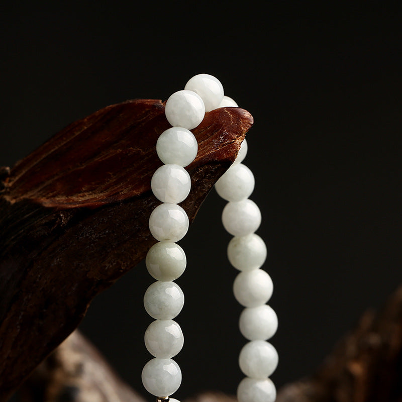 Original Natural Jade Bracelet 14K Gold Hanging Natural Shell Flower Jade Water Drop Jewelry