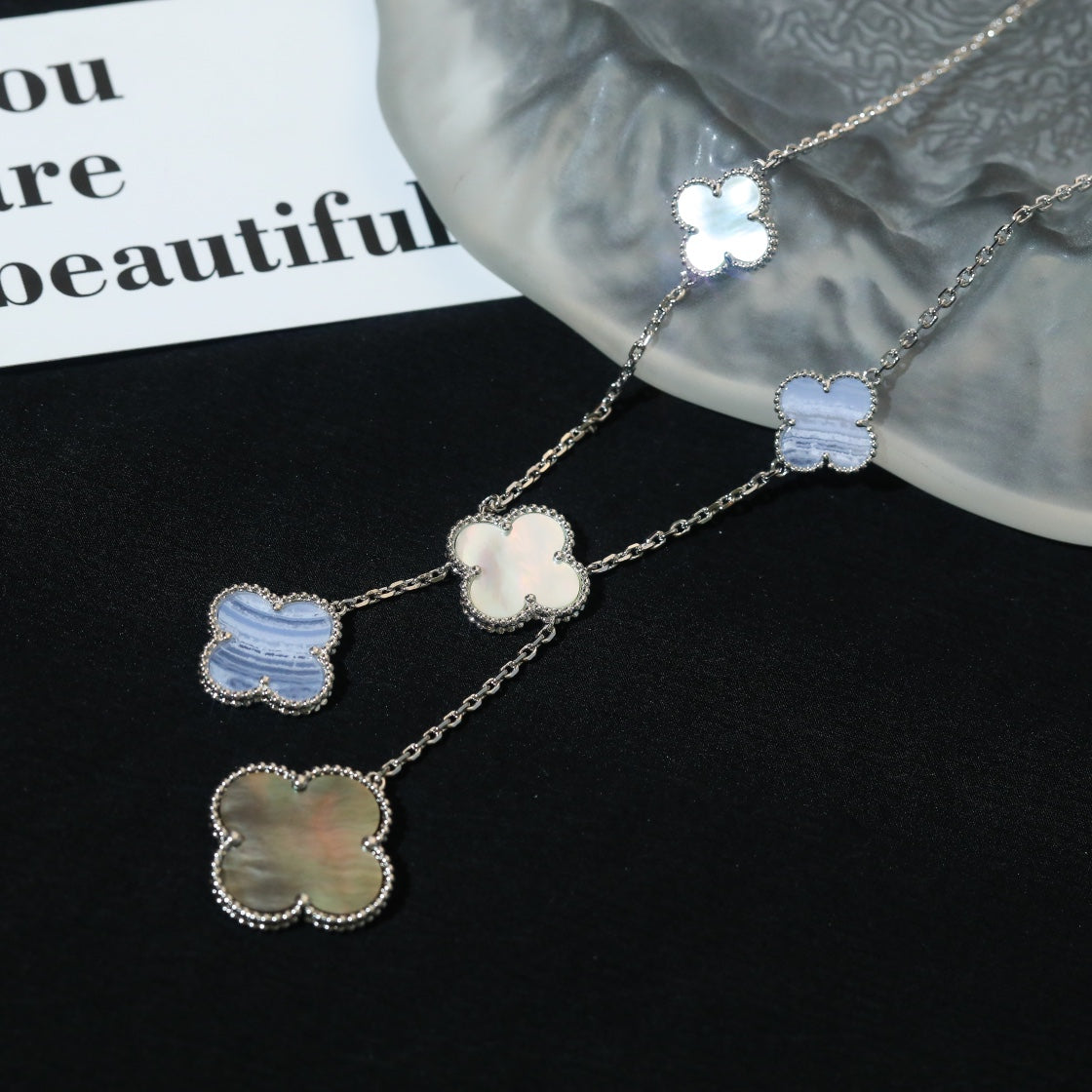 5XVA182K Popular 6 flowers necklaces