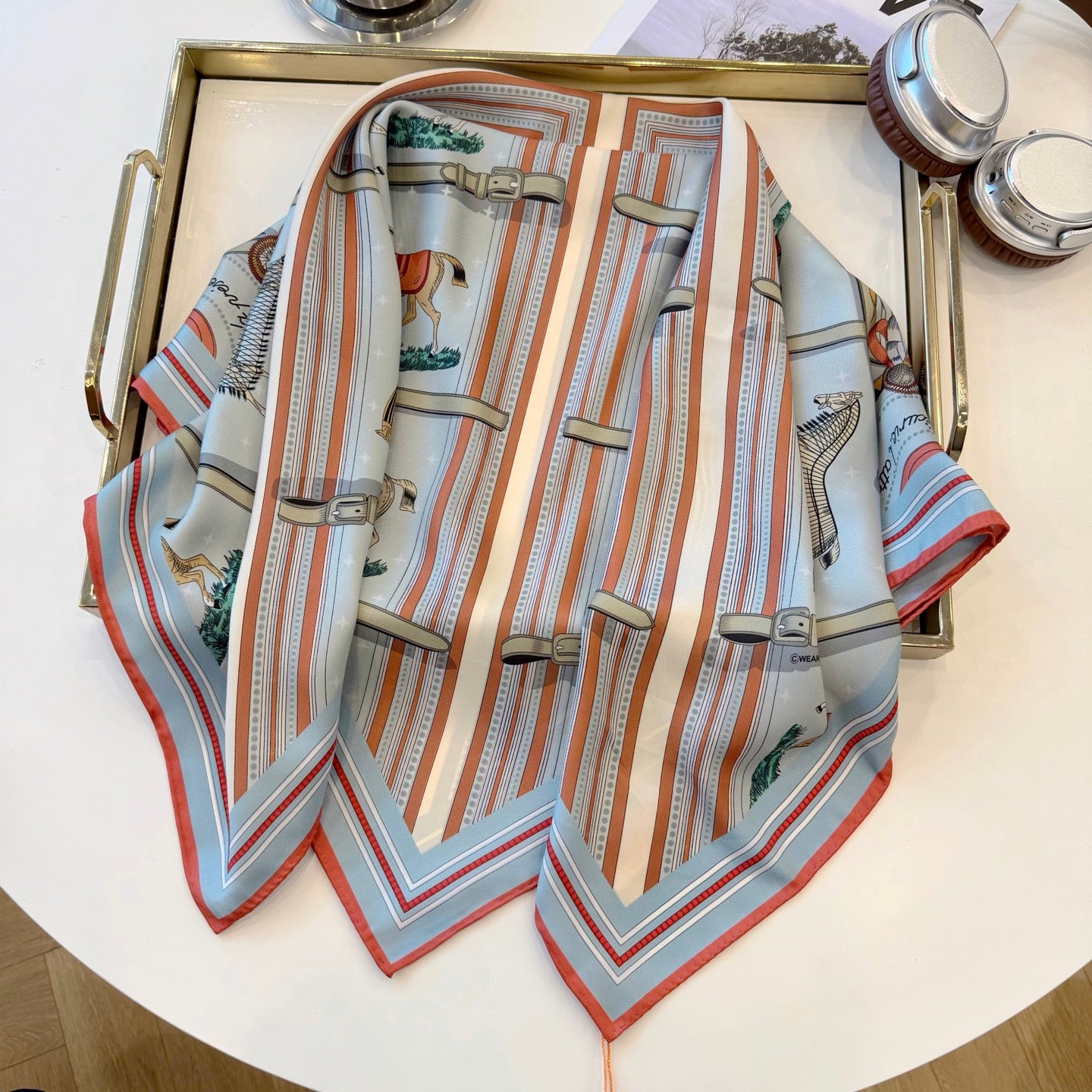 136NH4W Popular Silk Scarve