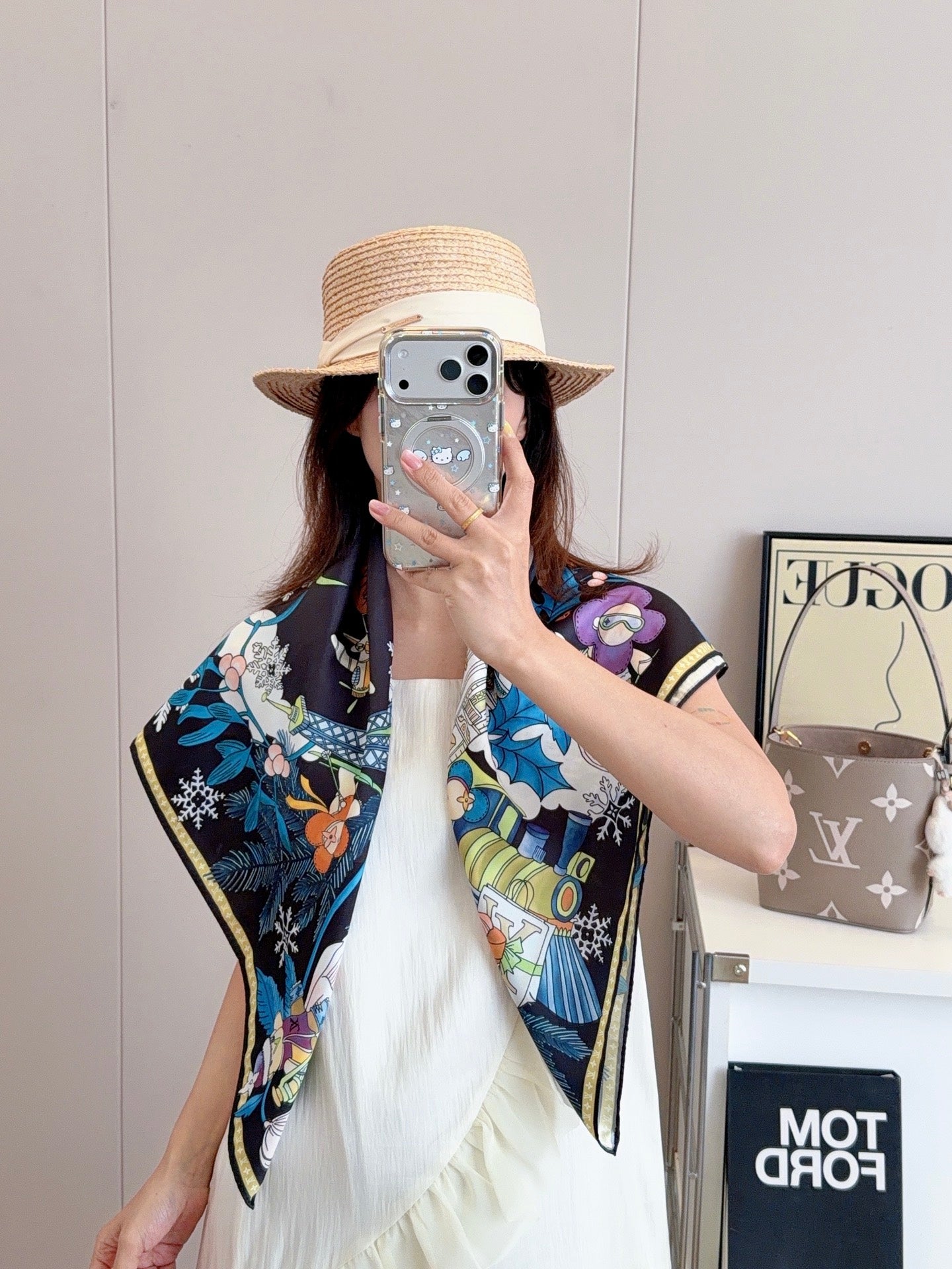 136NE6W Popular Silk Scarve