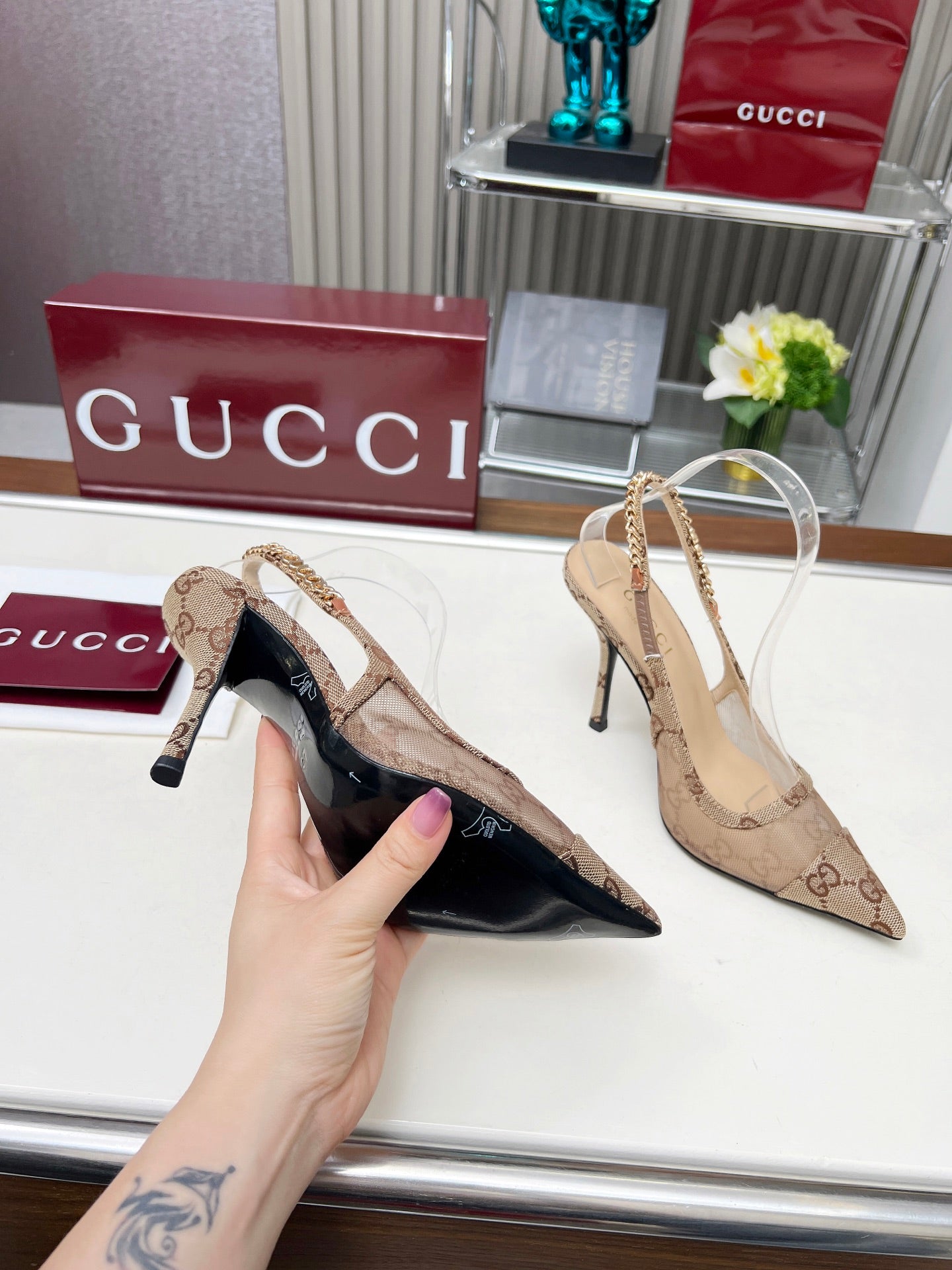 285ZB61Z  Popular leather  High heels
