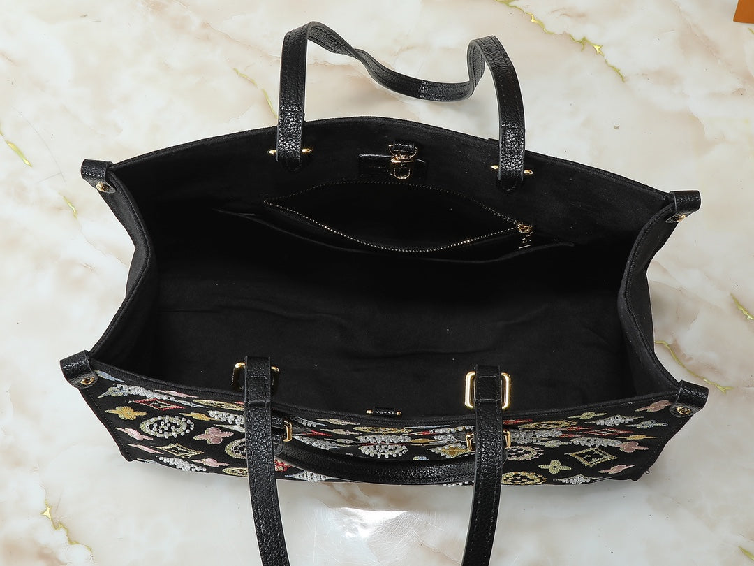15RE22B Popular  genuine leather embroidered bag