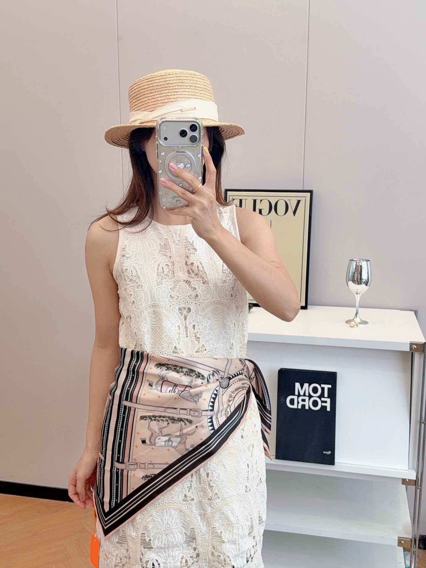 136NH4W Popular Silk Scarve