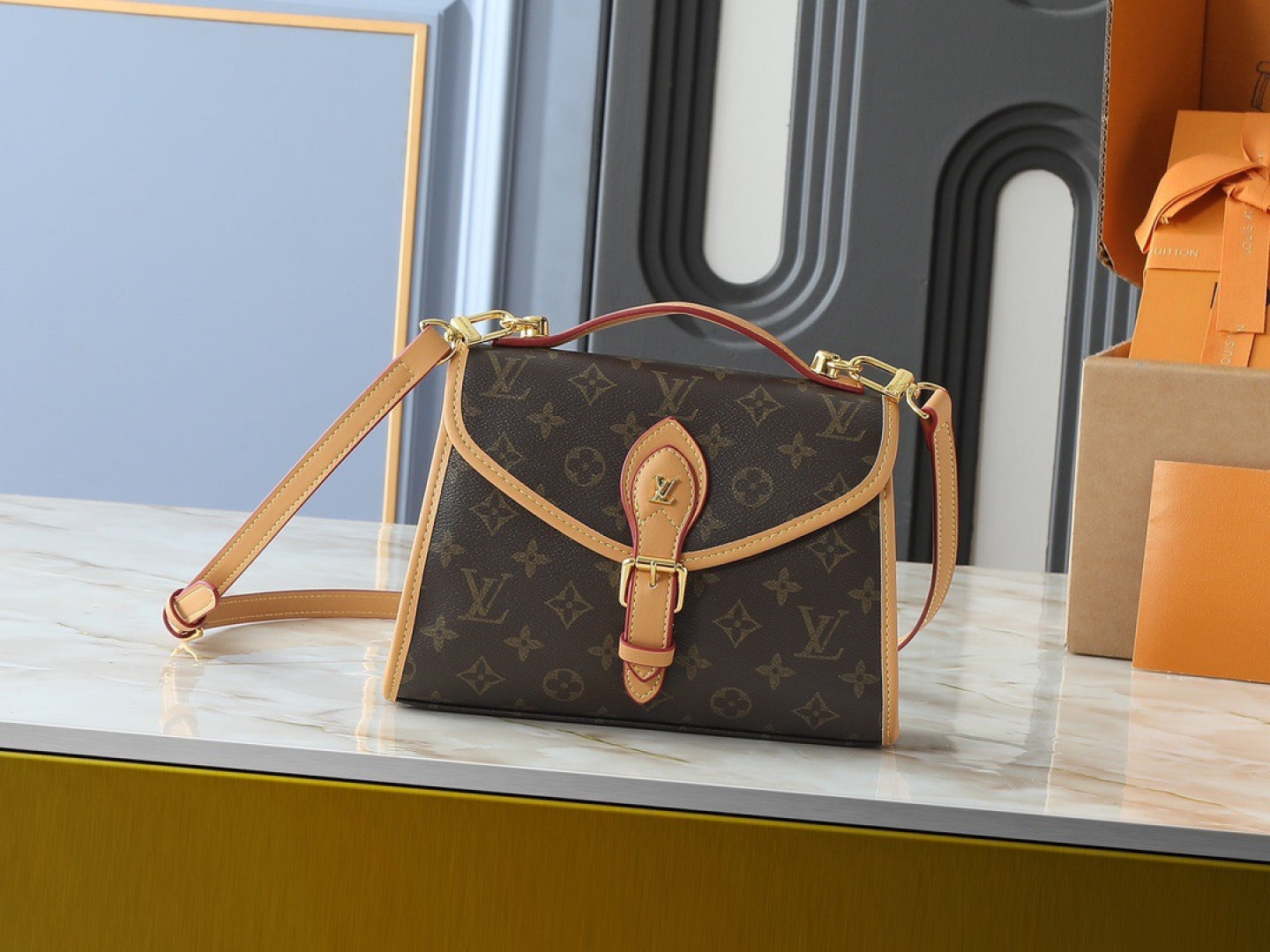 136PE76B Popular leather bag