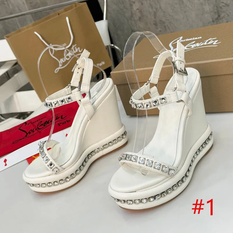 J4A7Z Popular leather High heels12cm heel