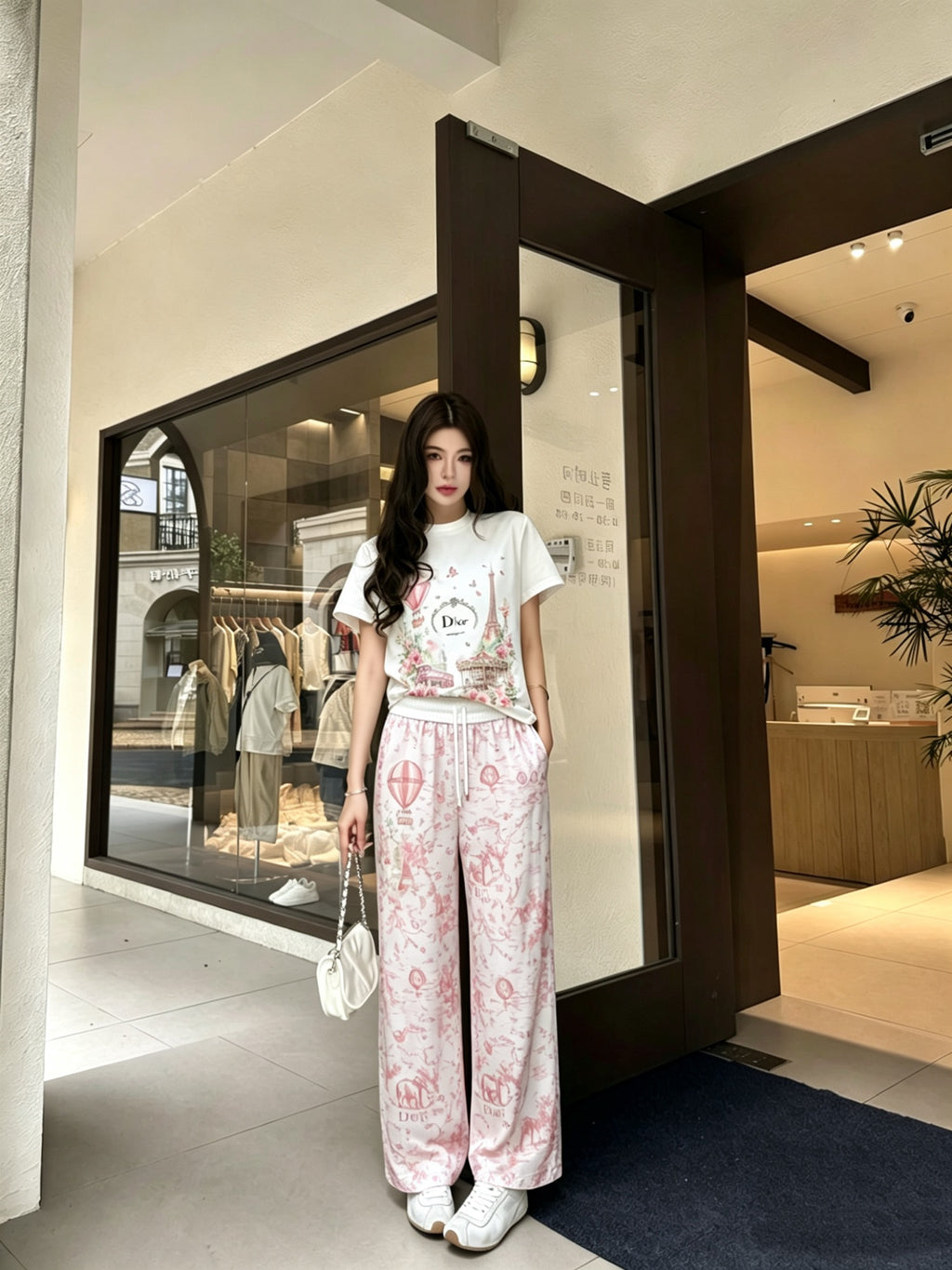 256XD8U Popular set （Pants +T-shirt）