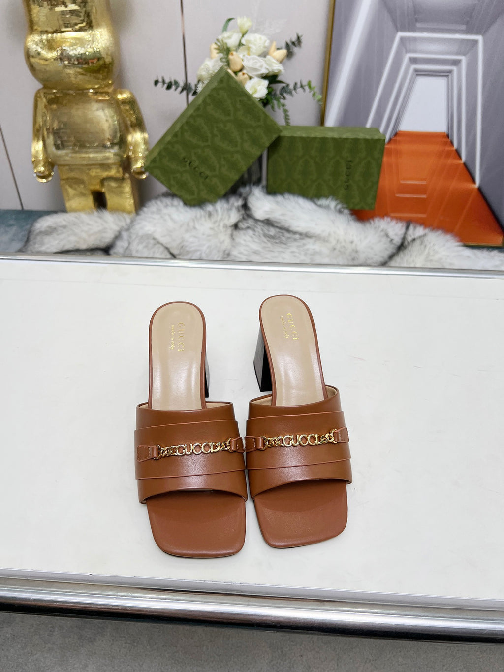 275NB11Z  Popular leather High heels