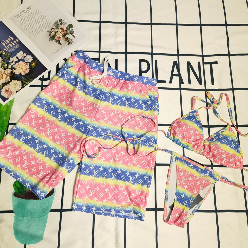 156RE7Y Popular couple's swimwear
