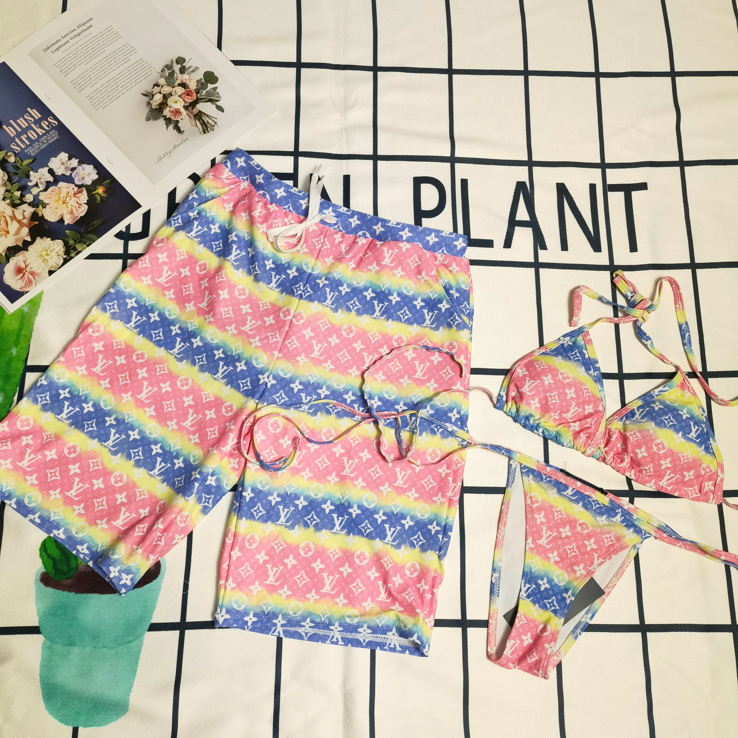156RE7Y Popular couple's swimwear