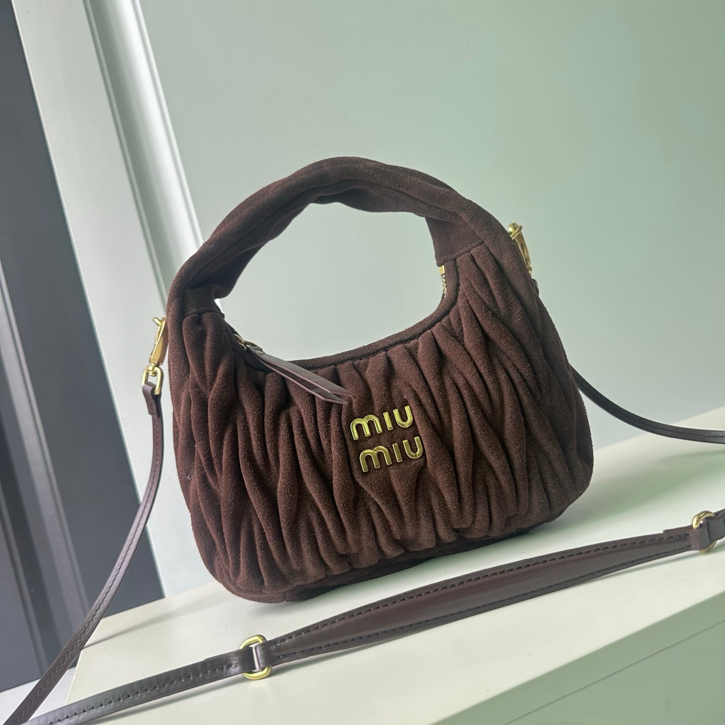 B1P46A117 Popular buckskin bag