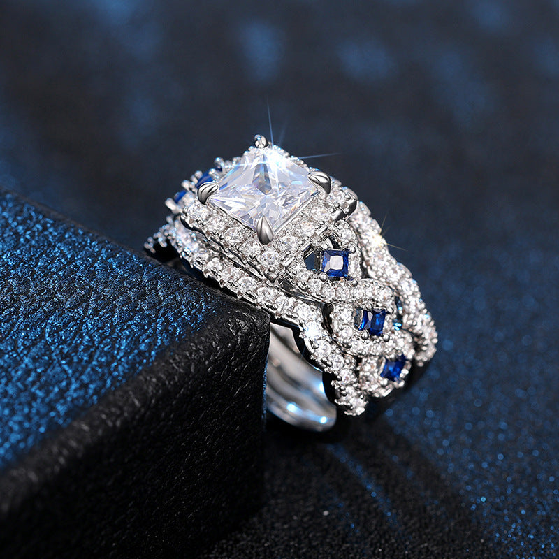 P5QA44J  Popular Moissanite Jewelry Wedding Diamond Ring