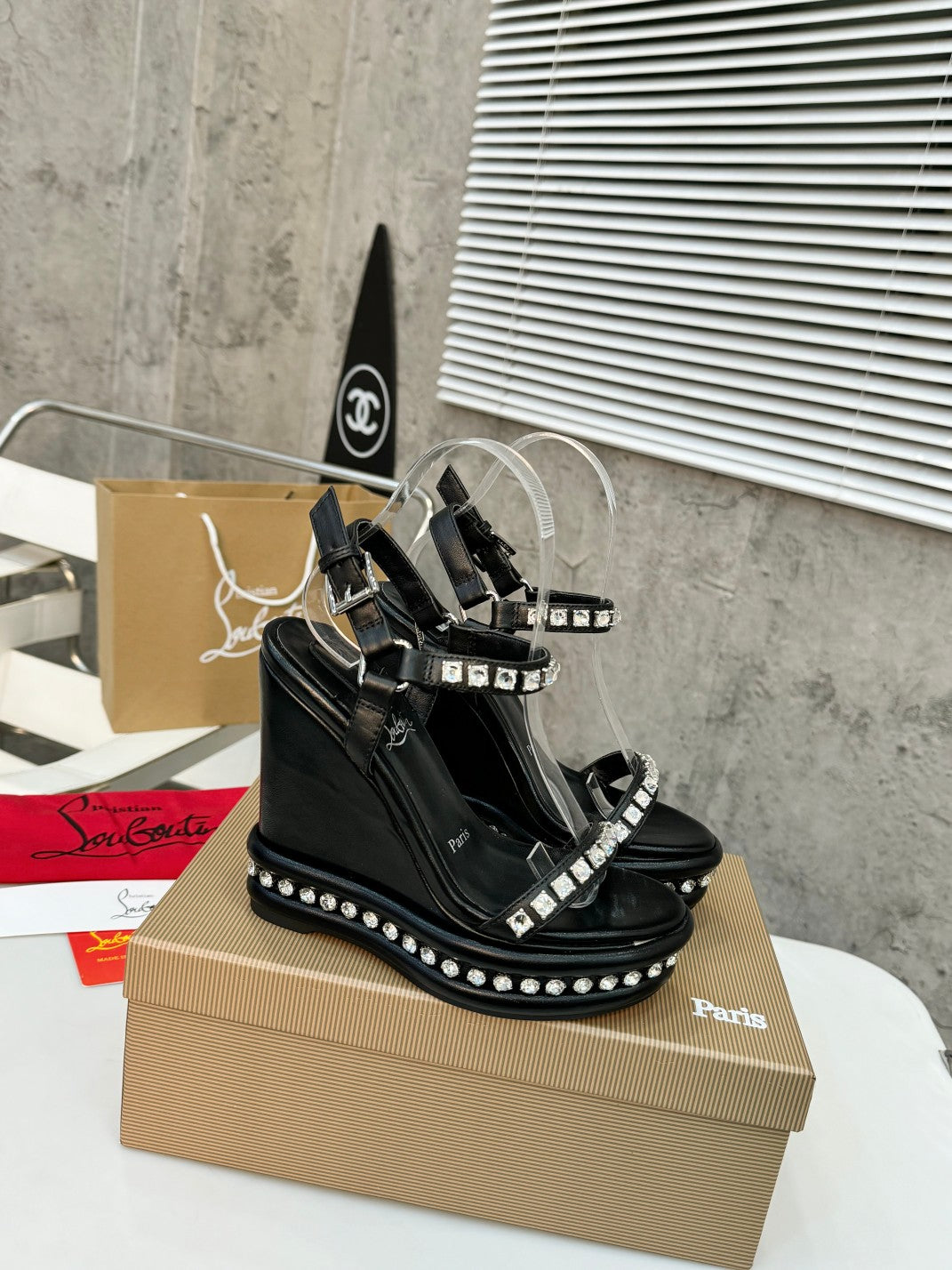 J4A11Z Popular leather High heels12cm heel