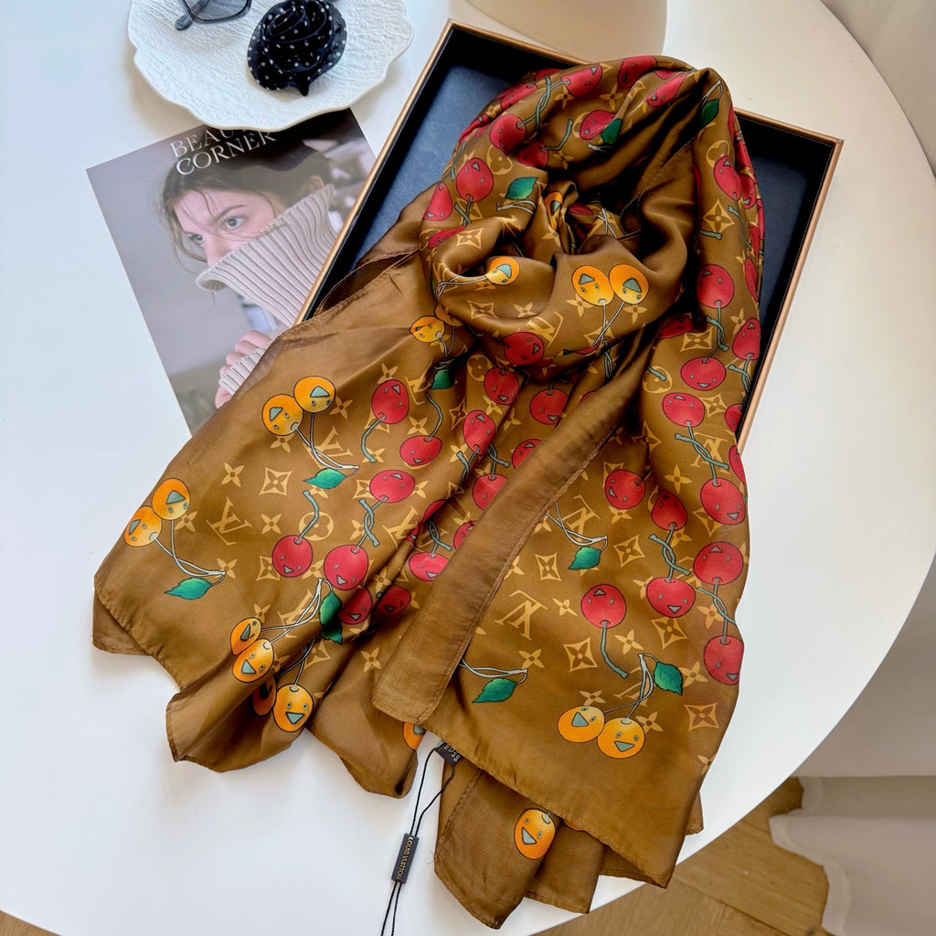 135ZE199W  Popular Silk Scarve