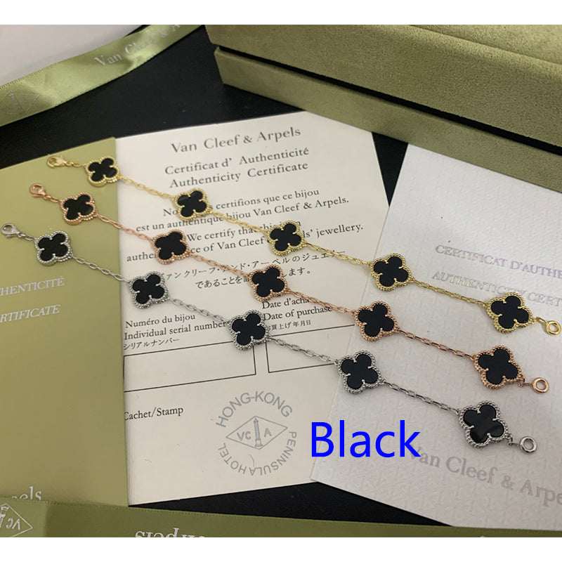 5XVA180K  Popular bracelets 5 flowers normal size1.5cm flower