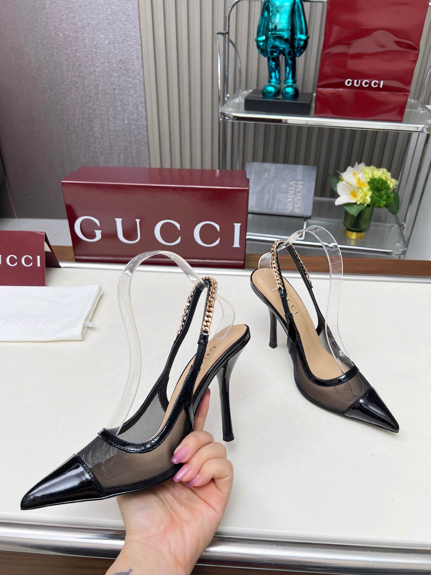 285ZB61Z  Popular leather  High heels