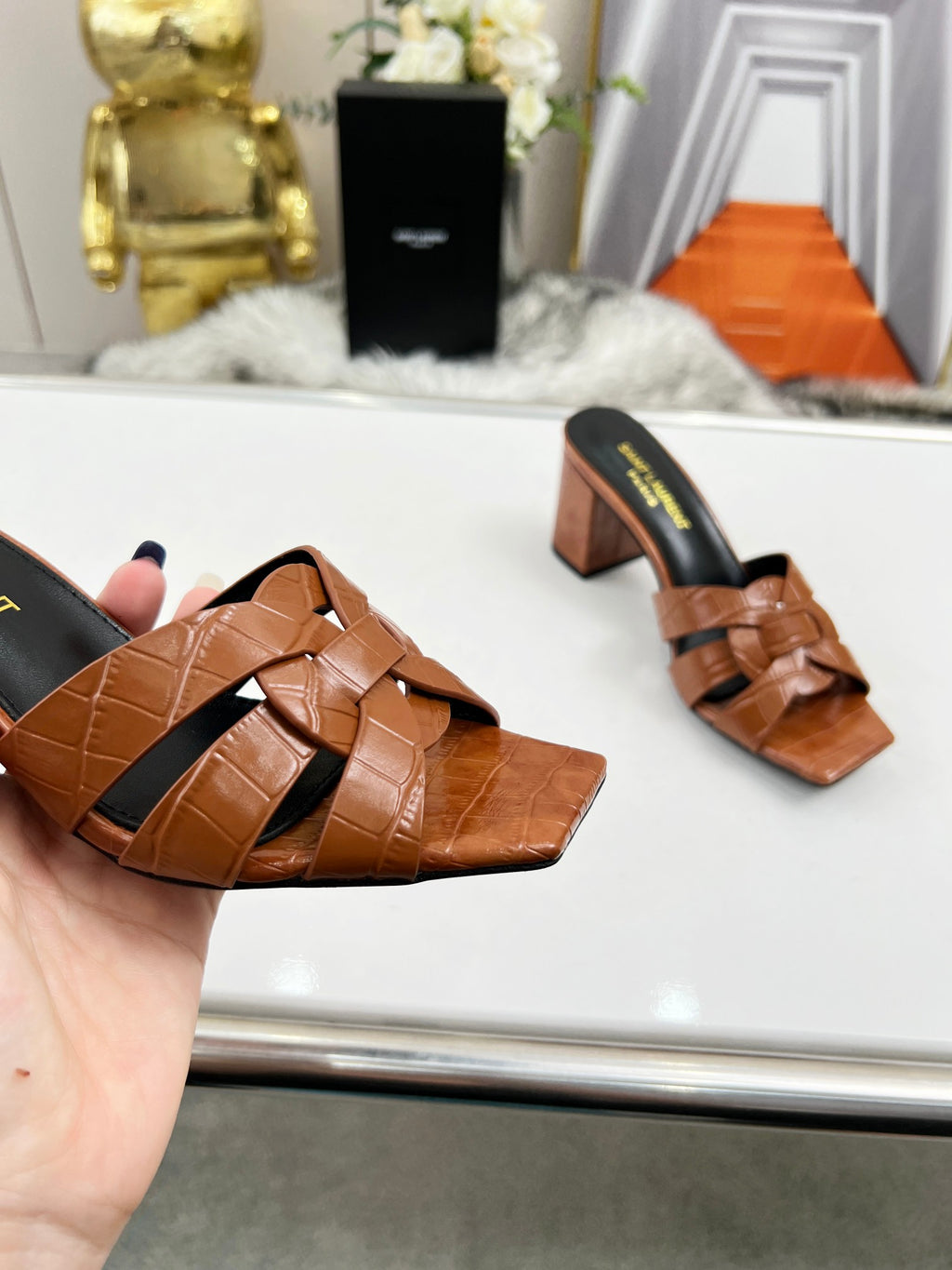285ZSL35Z  Popular leather High heels(Heel height 6.5CM)