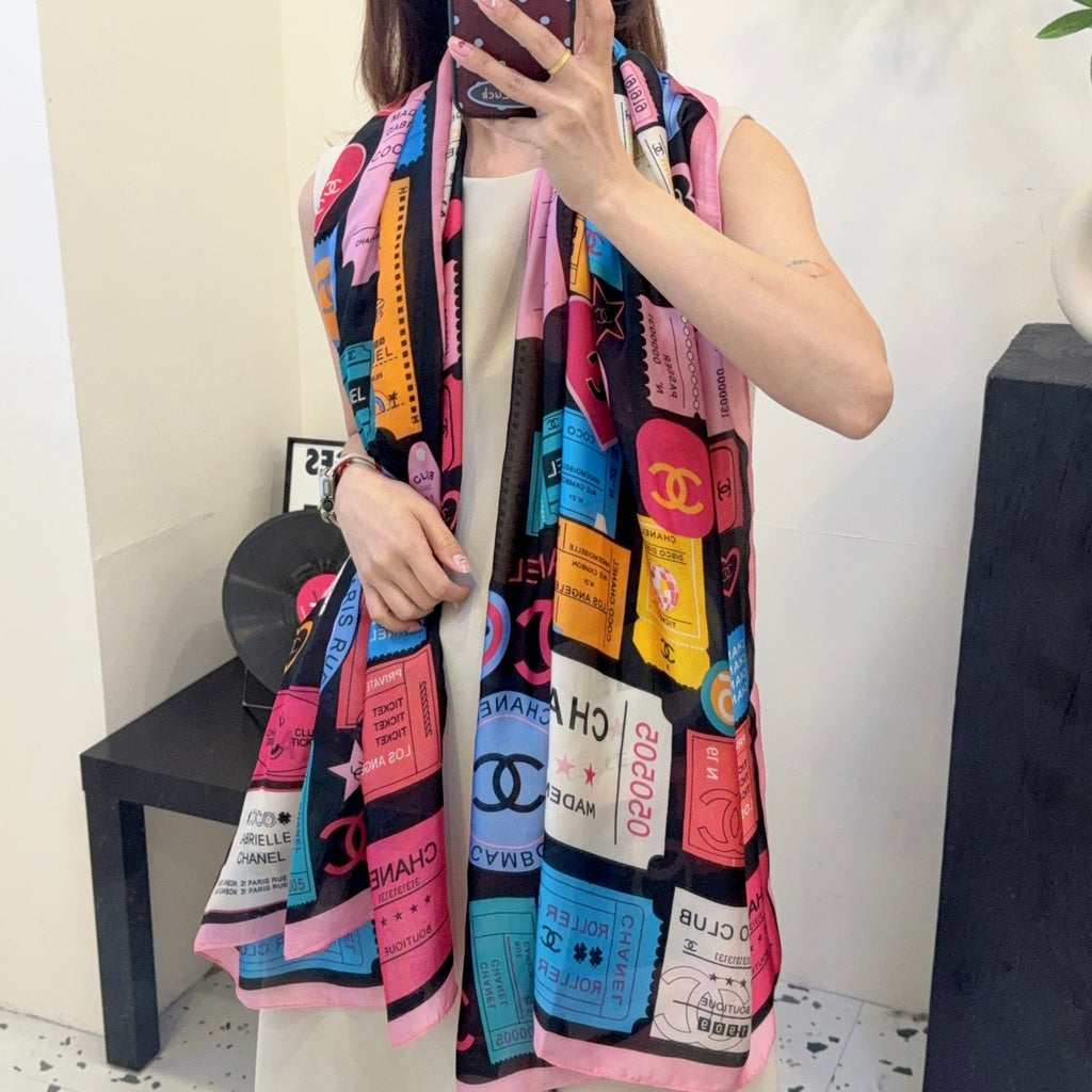 135ZC198W  Popular Silk Scarve