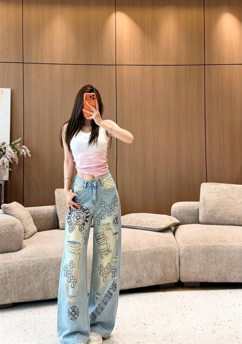 256XA23U Popular Pants fashion jeans