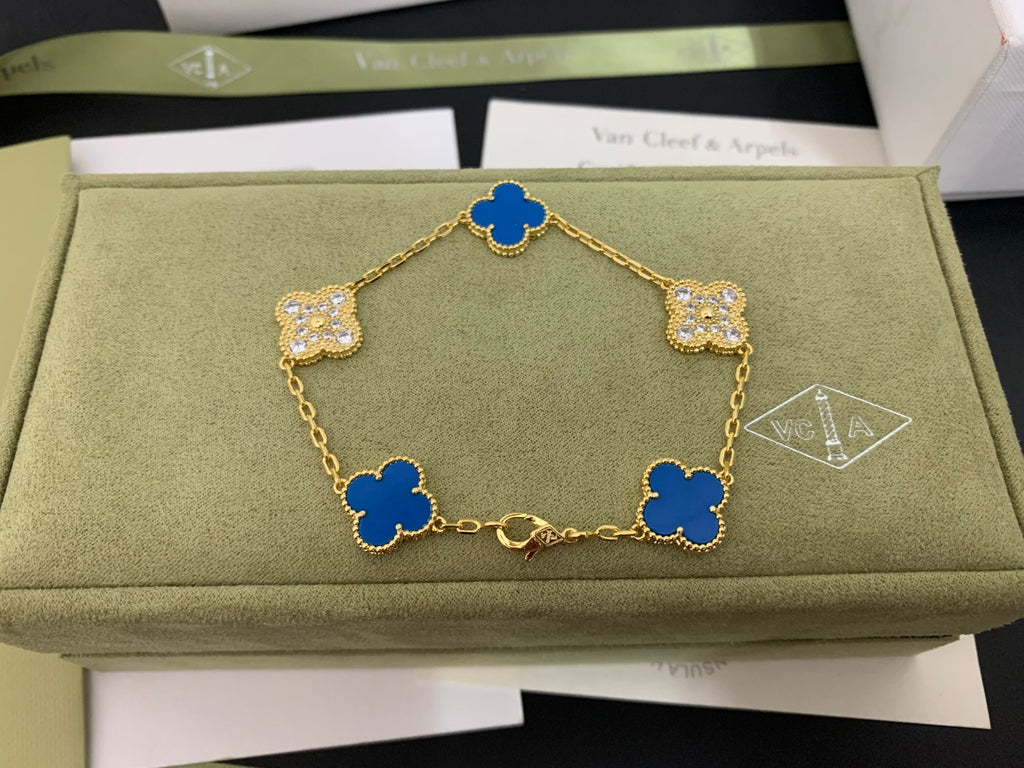 5XVA179K  Popular bracelets 5 flowers normal size1.5cm flower