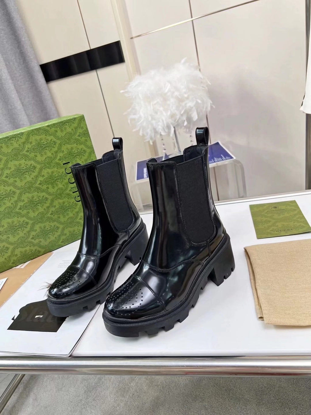 2XB198Z Popular leather boot (top layer leather lining)