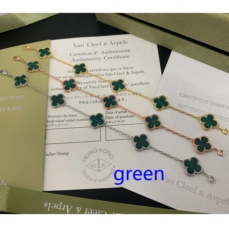 5XVA180K  Popular bracelets 5 flowers normal size1.5cm flower