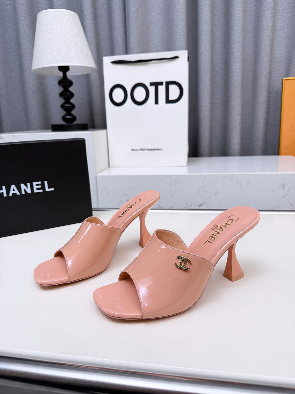 Z2X66C47 Popular leather High heels 9CM
