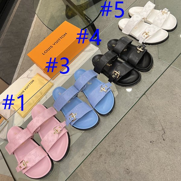 Z2X66B56 Popular high-quality leather slippers