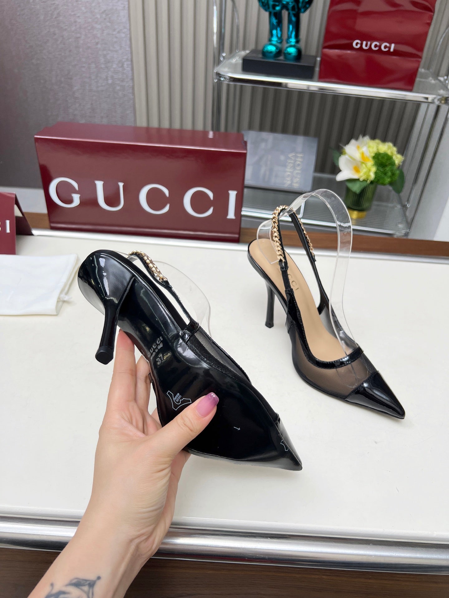 285ZB61Z  Popular leather  High heels